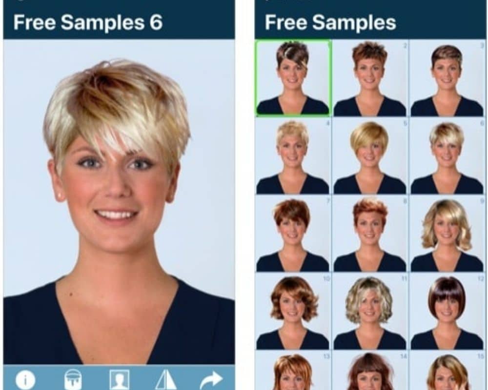 Application to simulate haircuts