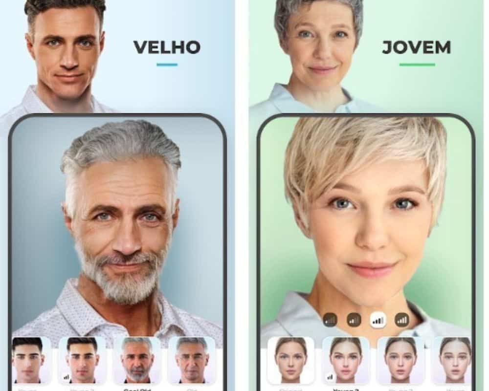 App for aging in pictures